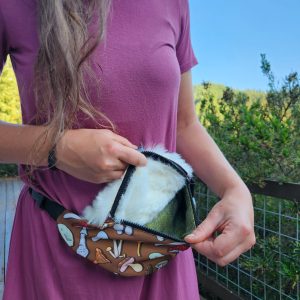 Rabbit Fluff & Mushroom Fanny Pack