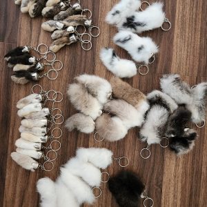 Rabbit’s Foot or Tail Keychain