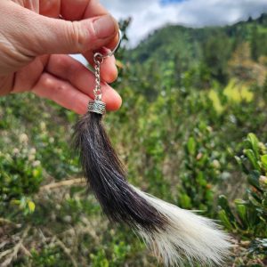 Skunk Tail Keychain