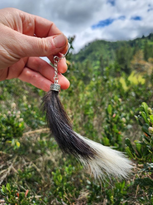 Skunk Tail Keychain