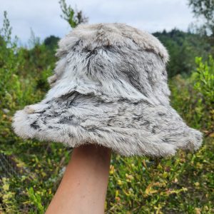 Rabbit Fur Bucket Hat (Chinchilla)
