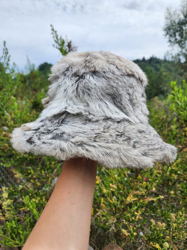 Rabbit Fur Bucket Hat (Chinchilla)