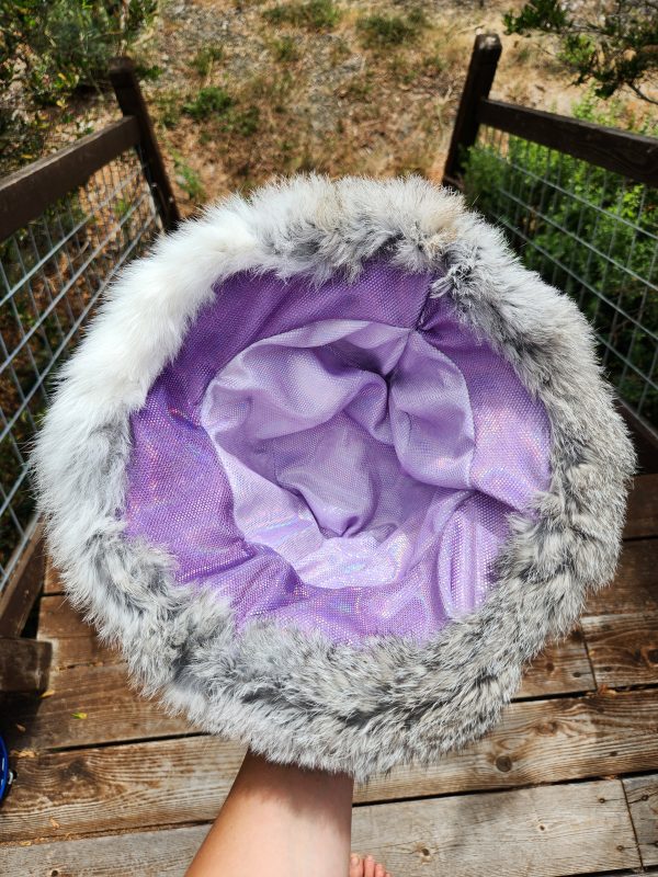Rabbit Fur Bucket Hat (Chinchilla) - Image 4