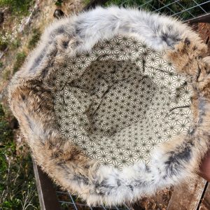 Rabbit Fur Bucket Hat (Broken Agouti)