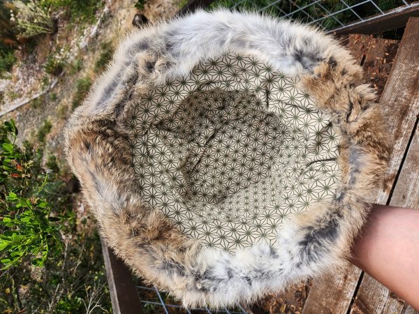 Rabbit Fur Bucket Hat (Broken Agouti) - Image 2