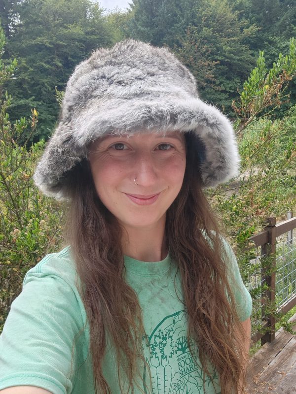 Rabbit Fur Bucket Hat (Grey) - Image 3
