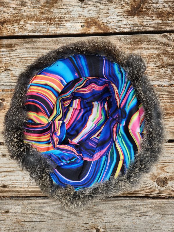 Rabbit Fur Bucket Hat (Two-Tone Grey) - Image 2