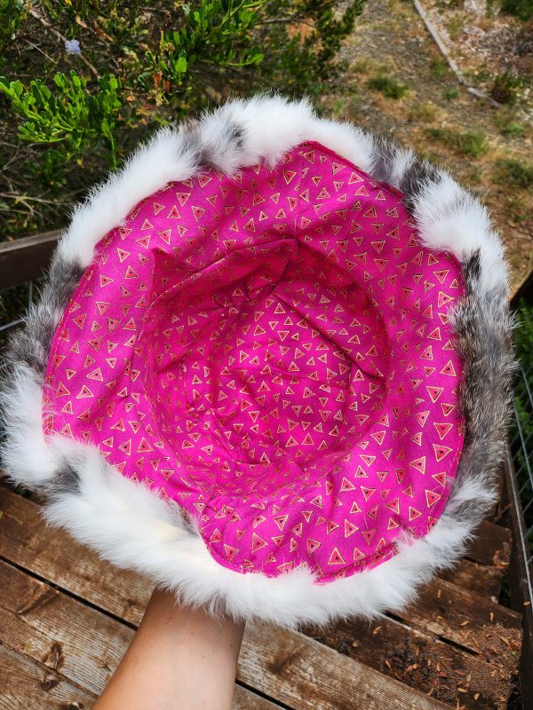 Rabbit Fur Bucket Hat (Broken Grey) - Image 3
