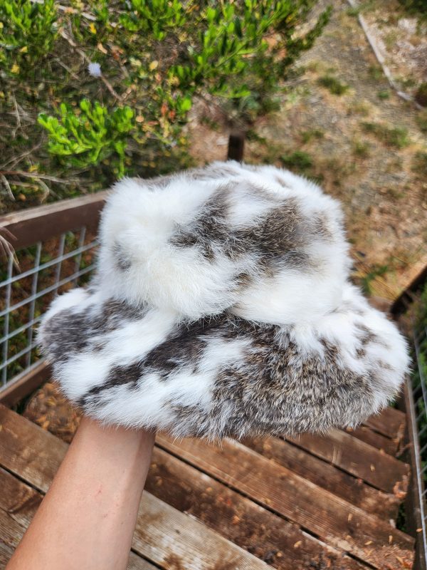 Rabbit Fur Bucket Hat (Broken Grey)