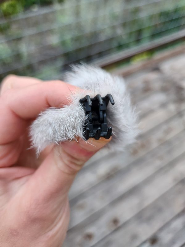 Rabbit Fur Hair Clip - Image 3