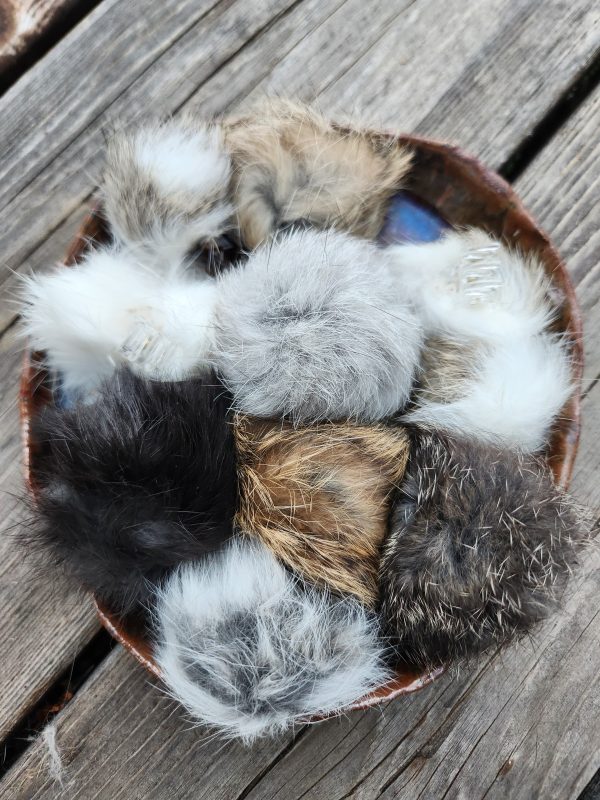 Rabbit Fur Hair Clip