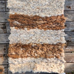 Handwoven Alpaca Rug- Caramel
