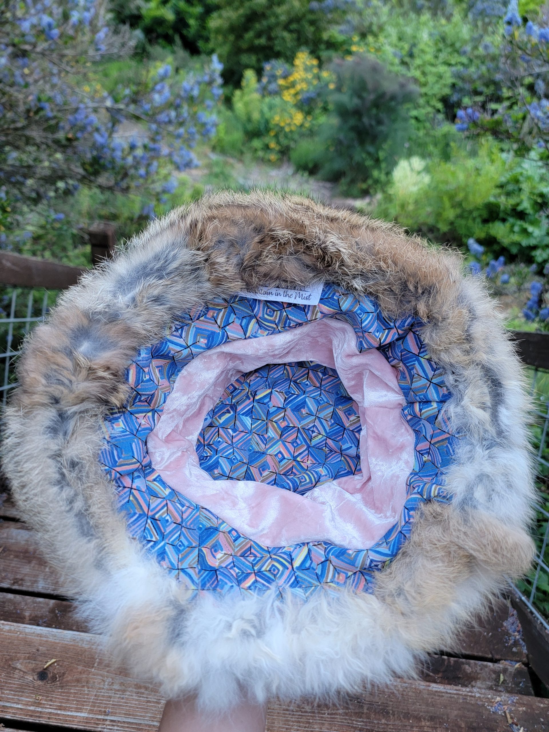Rabbit Fur Bucket Hat (Light Brown) - Image 3