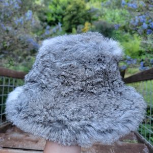 Rabbit Fur Bucket Hat- Large