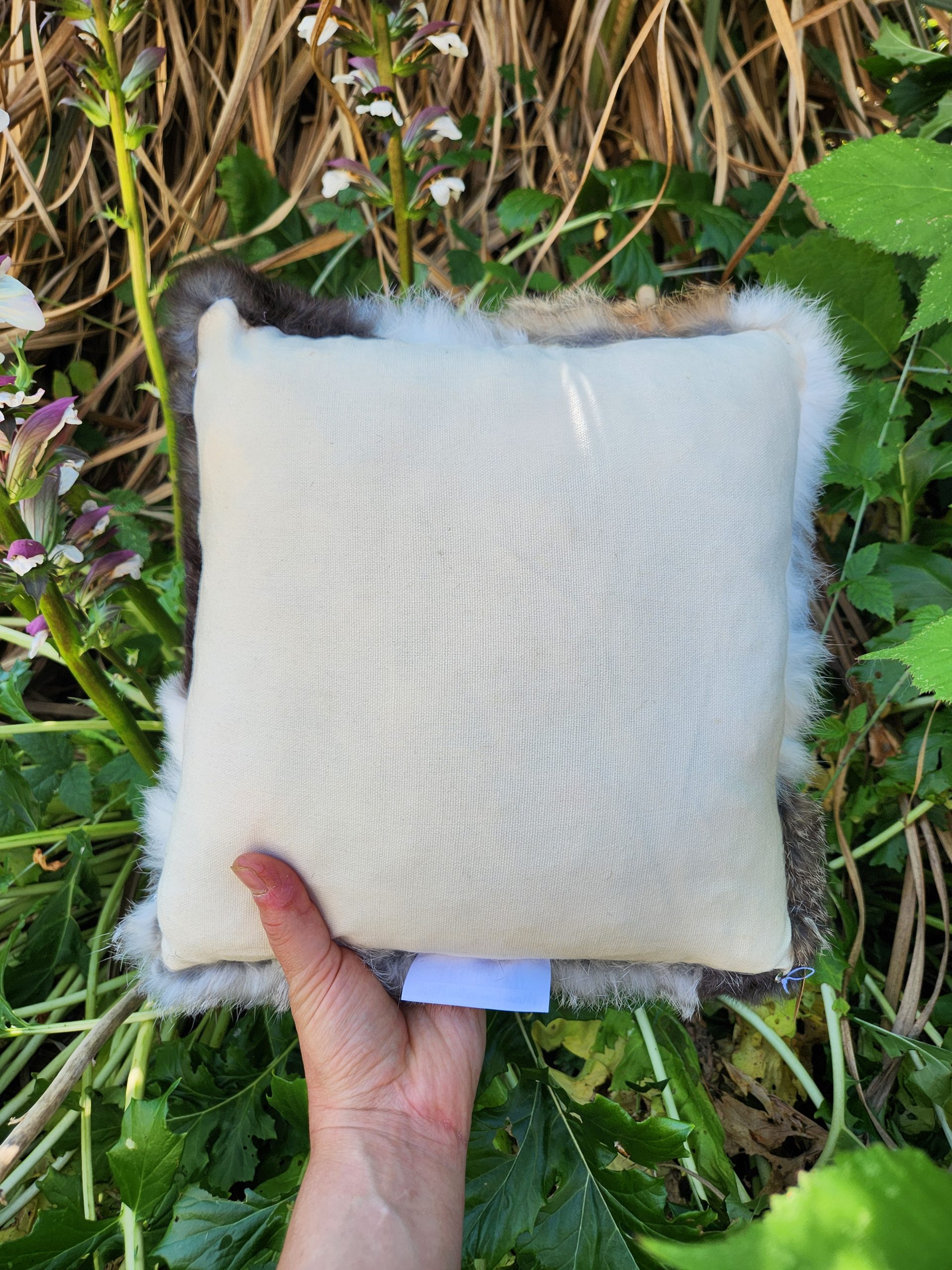 Rabbit Fur Pillow - Image 7