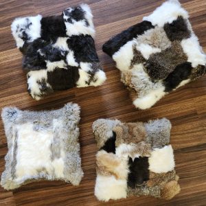 Rabbit Fur Pillow