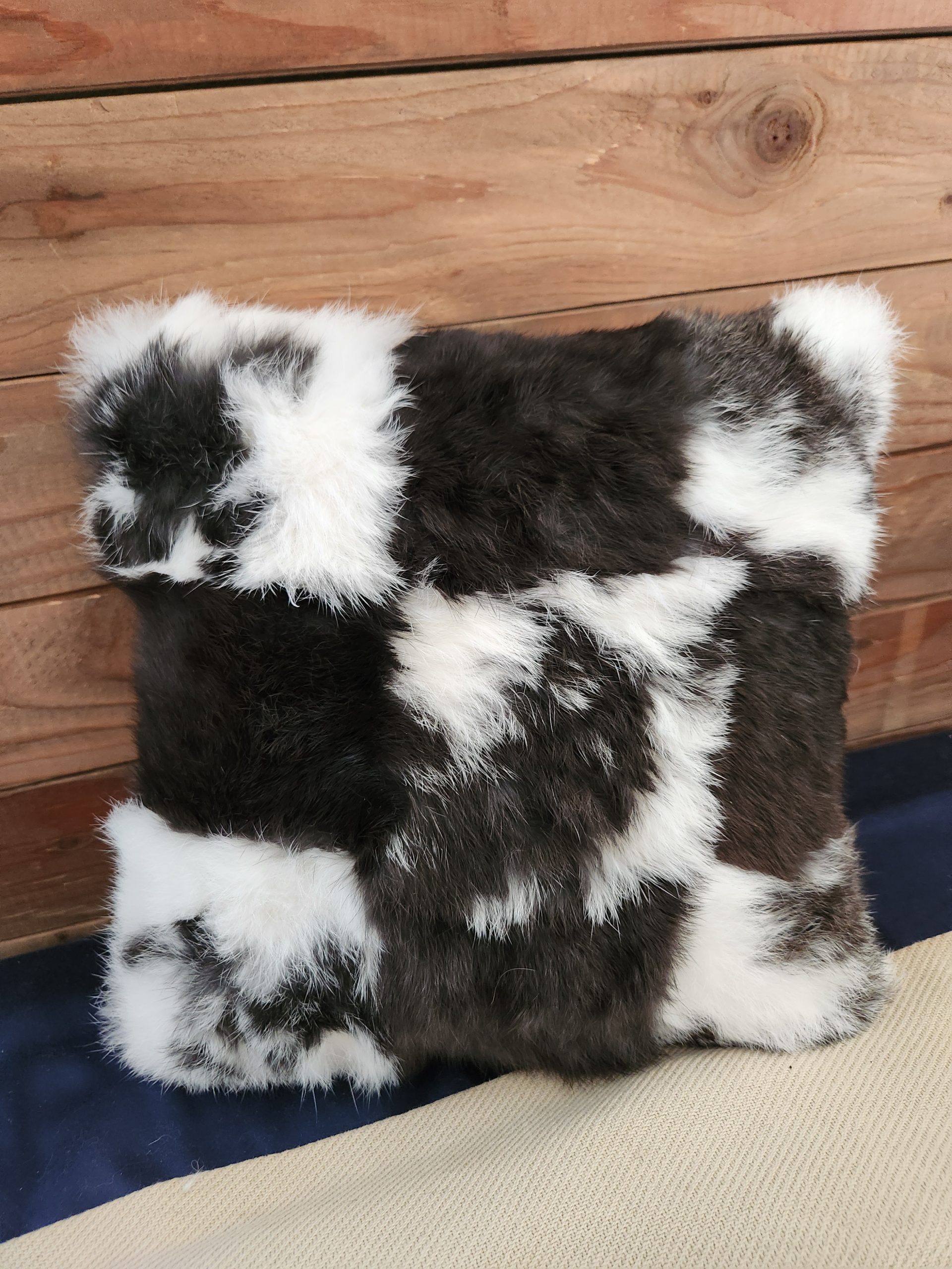 Rabbit Fur Pillow - Image 4