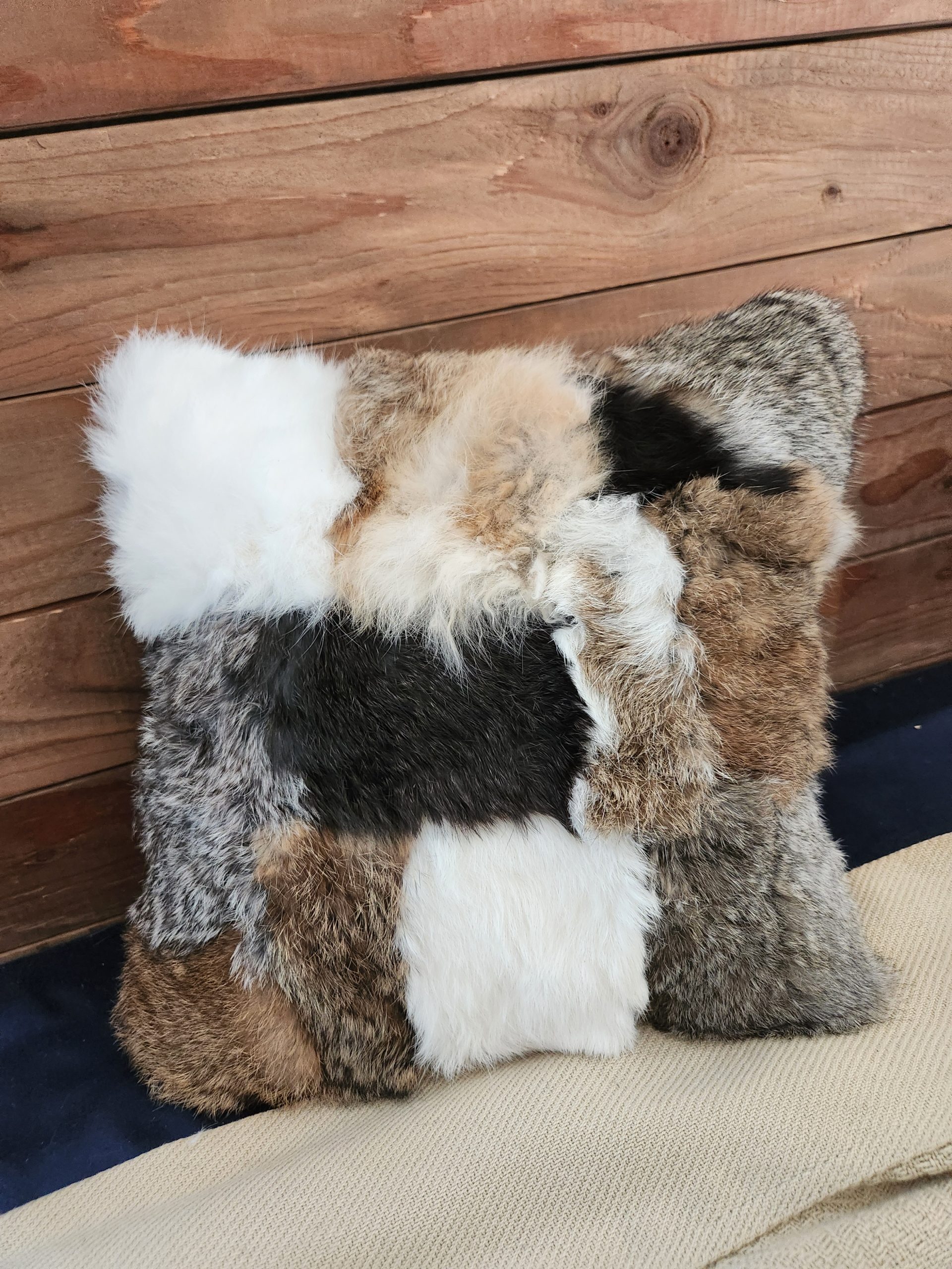 Rabbit Fur Pillow - Image 5