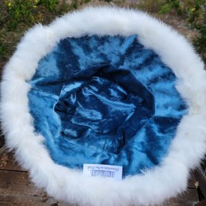 Rabbit Fur Bucket Hat- (White)