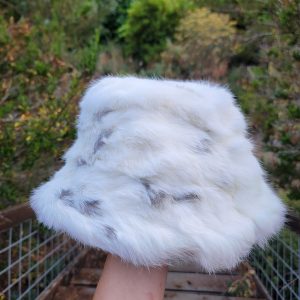 Rabbit Fur Bucket Hat- (Spotted)