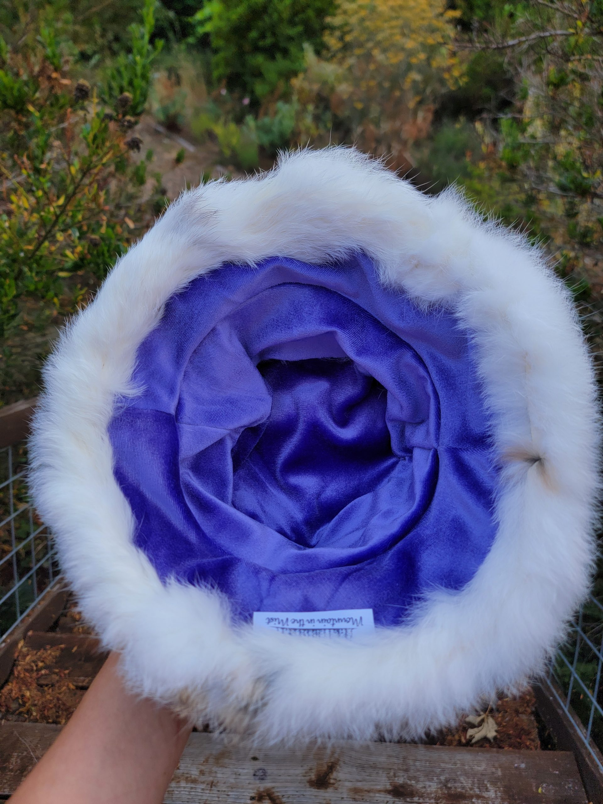 Rabbit Fur Bucket Hat- (Spotted) - Image 2