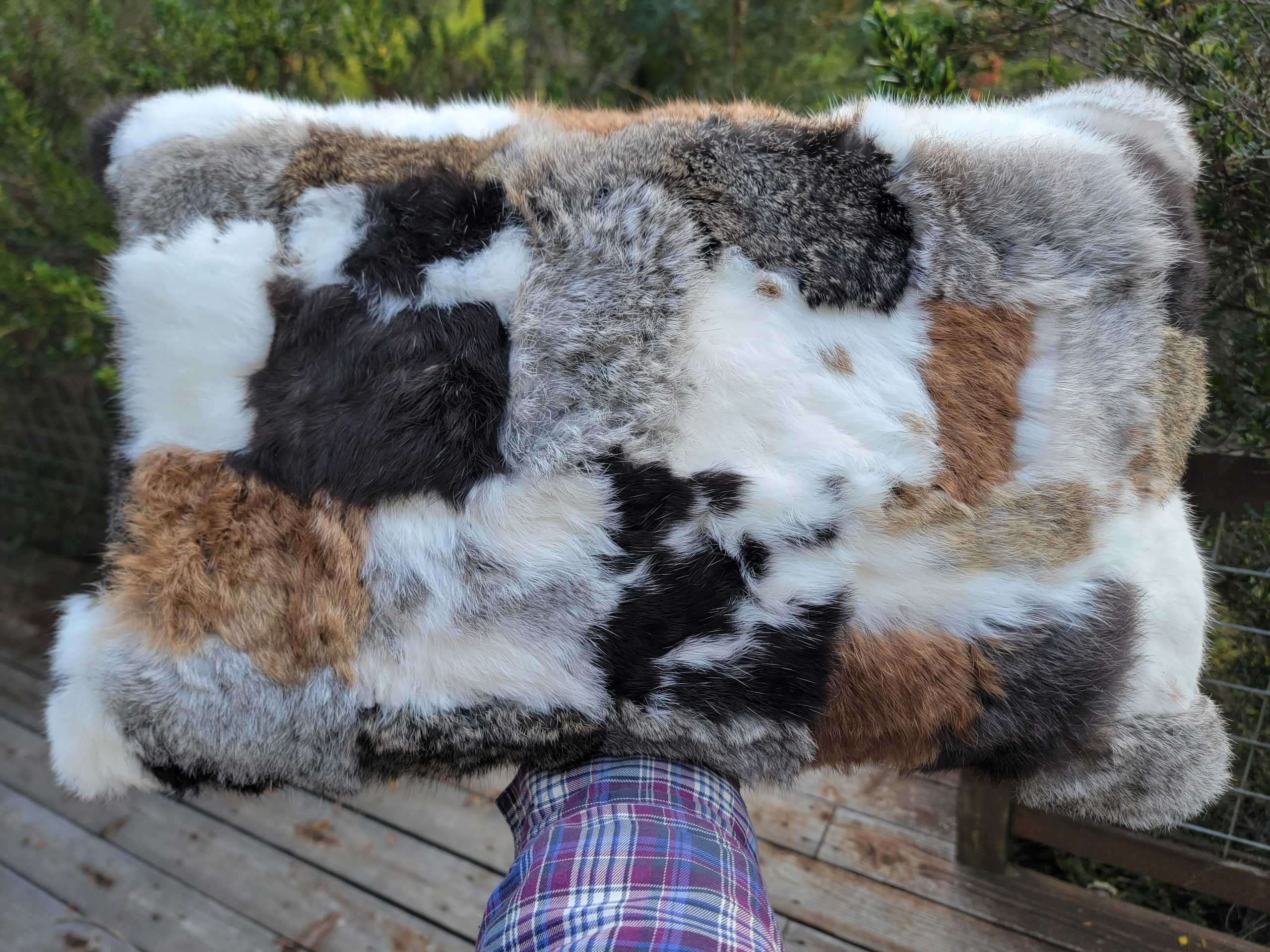 Rabbit Fur Pillow - Image 6