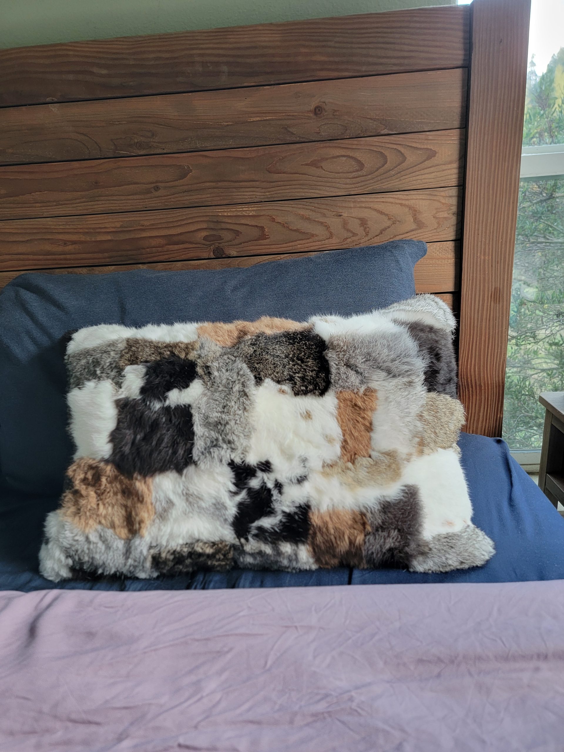 Rabbit Fur Pillow - Image 7