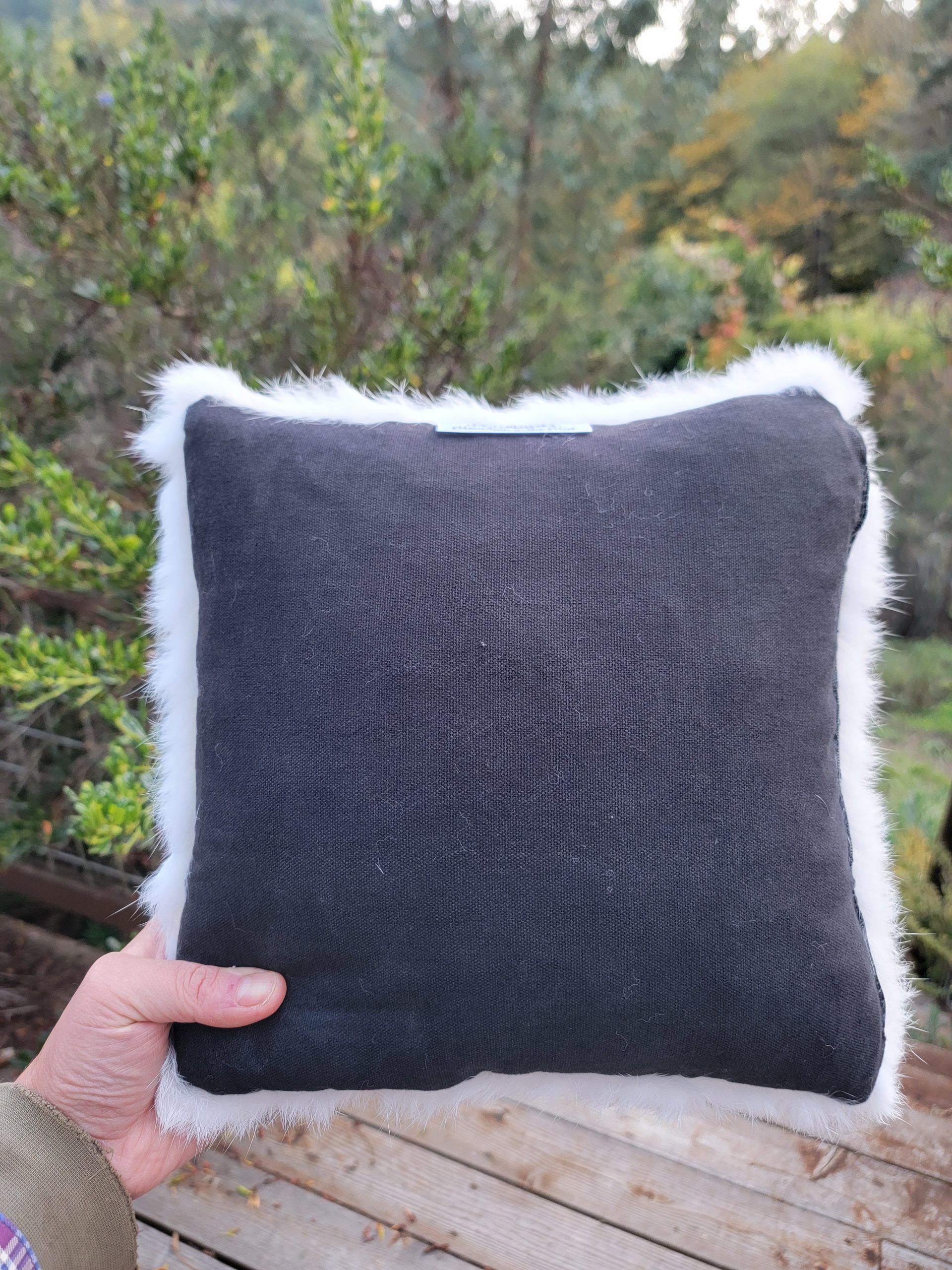 Rabbit Fur Pillow - Image 5