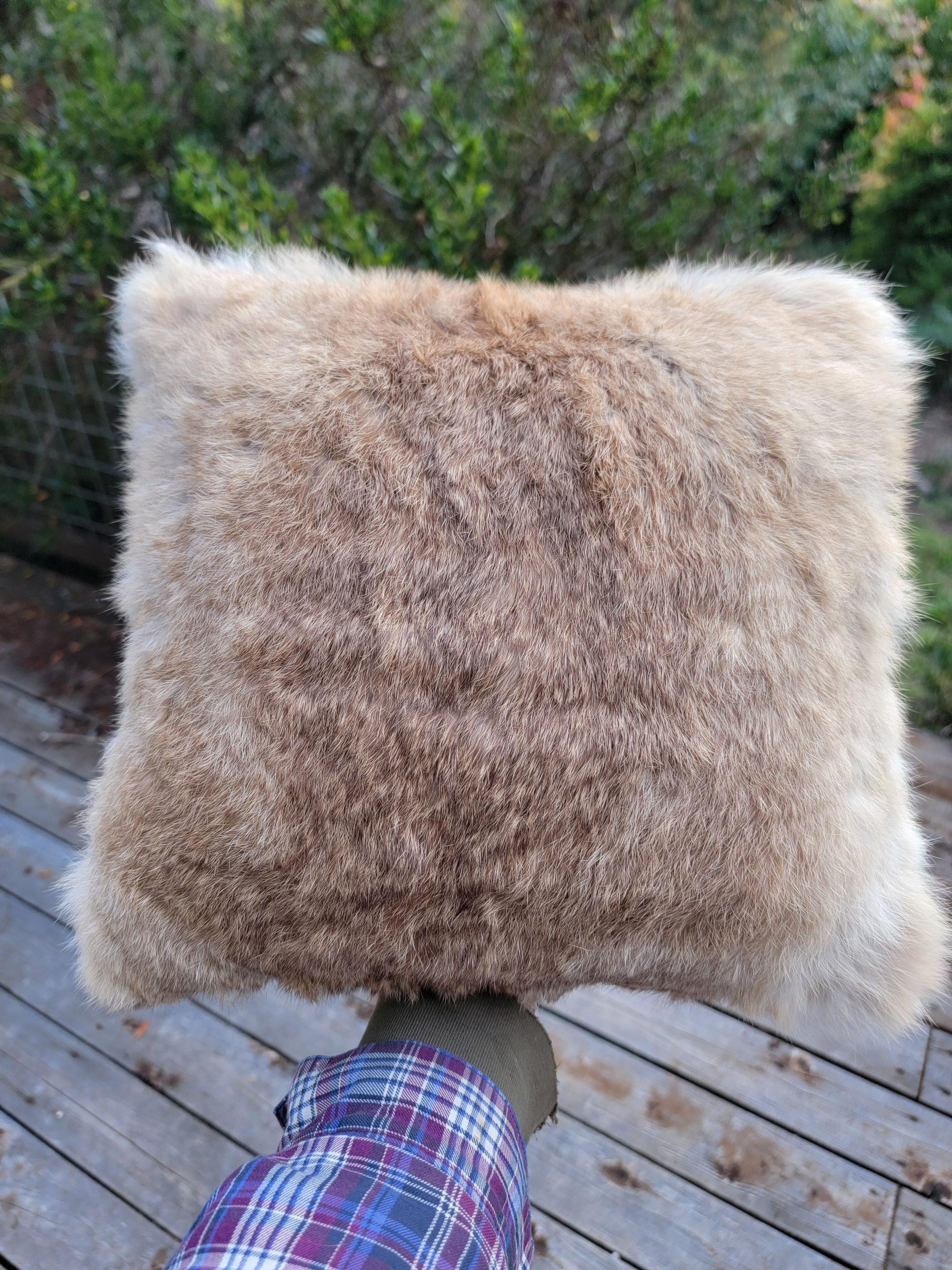 Rabbit Fur Pillow - Image 9