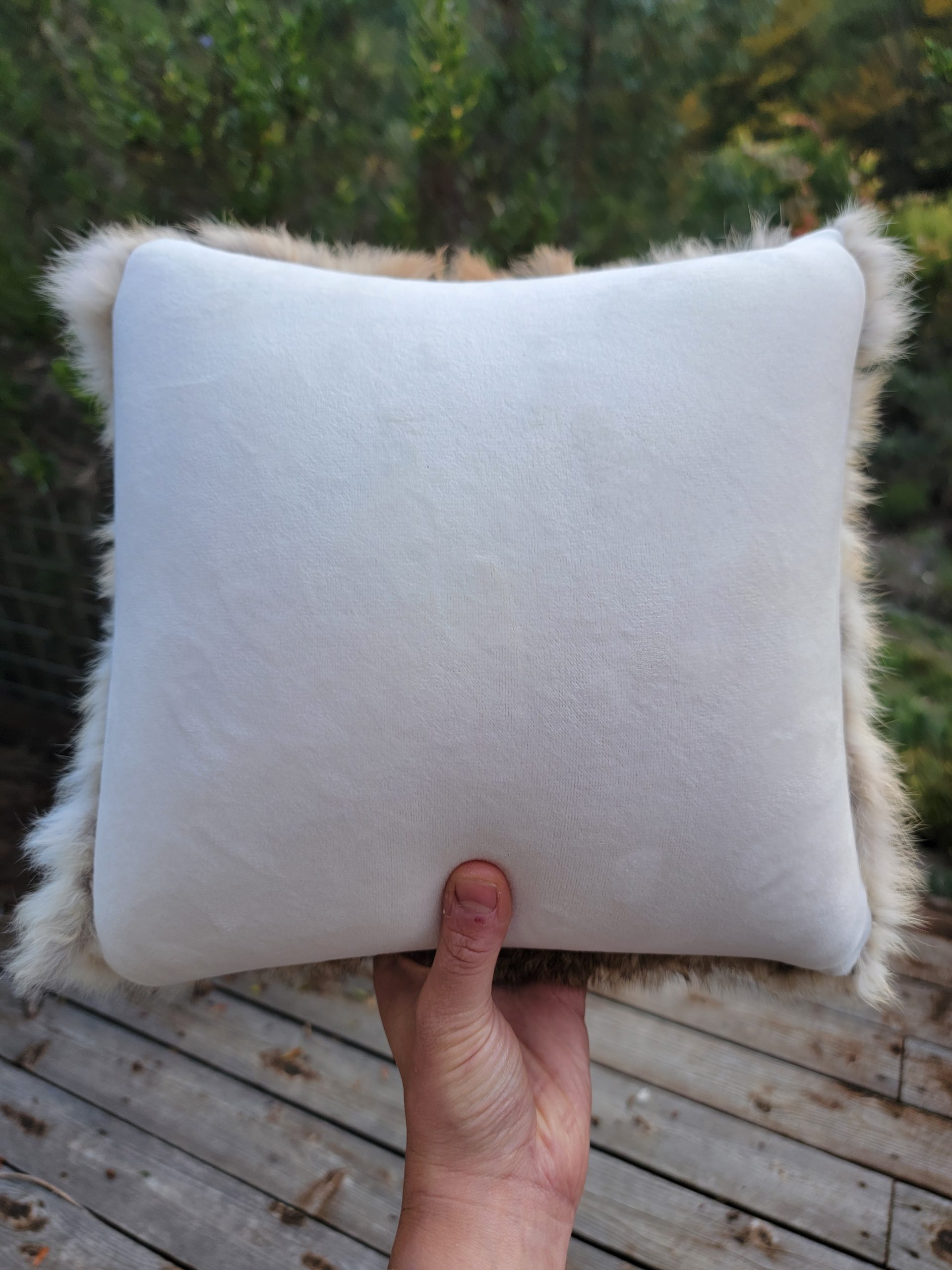 Rabbit Fur Pillow - Image 10